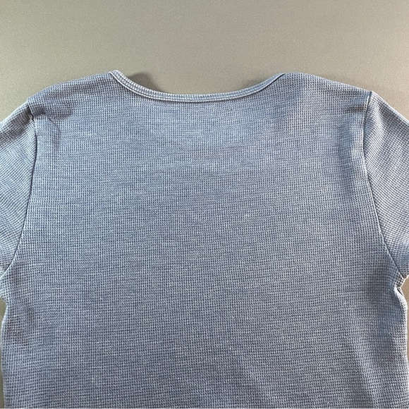 American Eagle Outfitters Light Blue Ribbed Tee - Picture 9 of 11